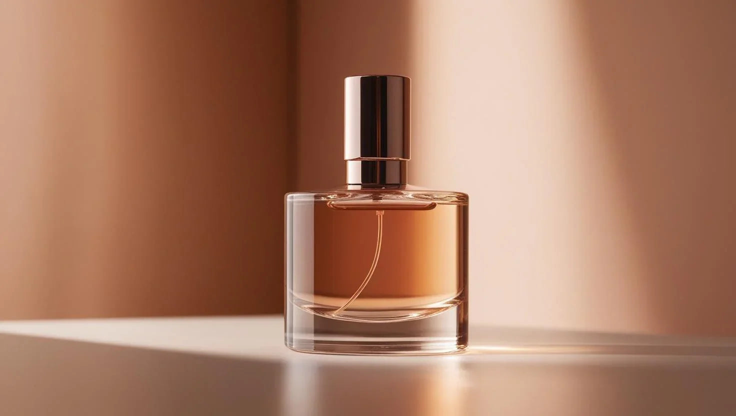 Edle Eau de Parfum Flasche, 100ml, limitierte Edition, Rarität, sanfte Brauntöne, Unisex-Duft
