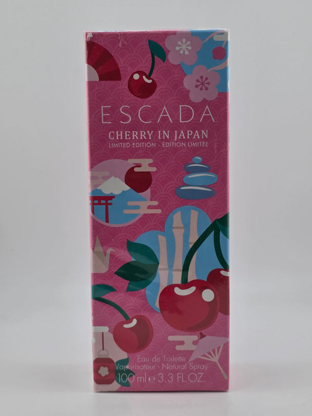 Escada Cherry in Japan Eau de Toilette 100ml, limitiert, Edition, Rarität, pinke Verpackung