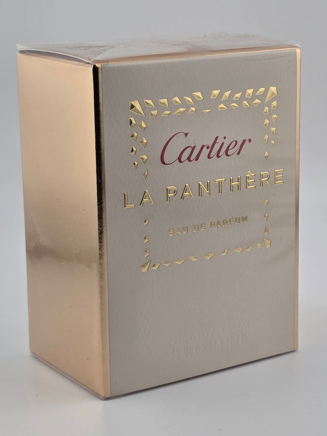 Cartier La Panthère Eau de Parfum 50ml, luxuriöse Parfum-Rarität, goldene Verpackung