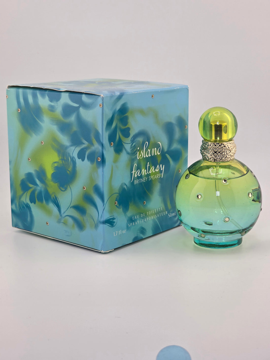 Britney Spears Island Fantasy Eau de Toilette 50ml, Parfum-Rarität, Vintage-Design, Box und Flakon