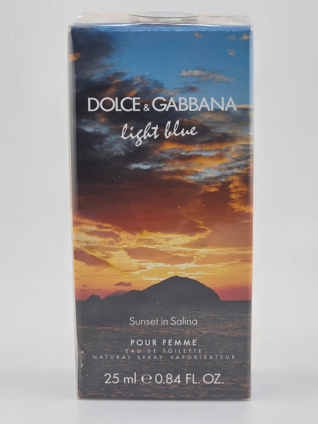 Dolce & Gabbana Light Blue Sunset in Salina Eau de Toilette 25ml, Damen Parfum, Miniatur