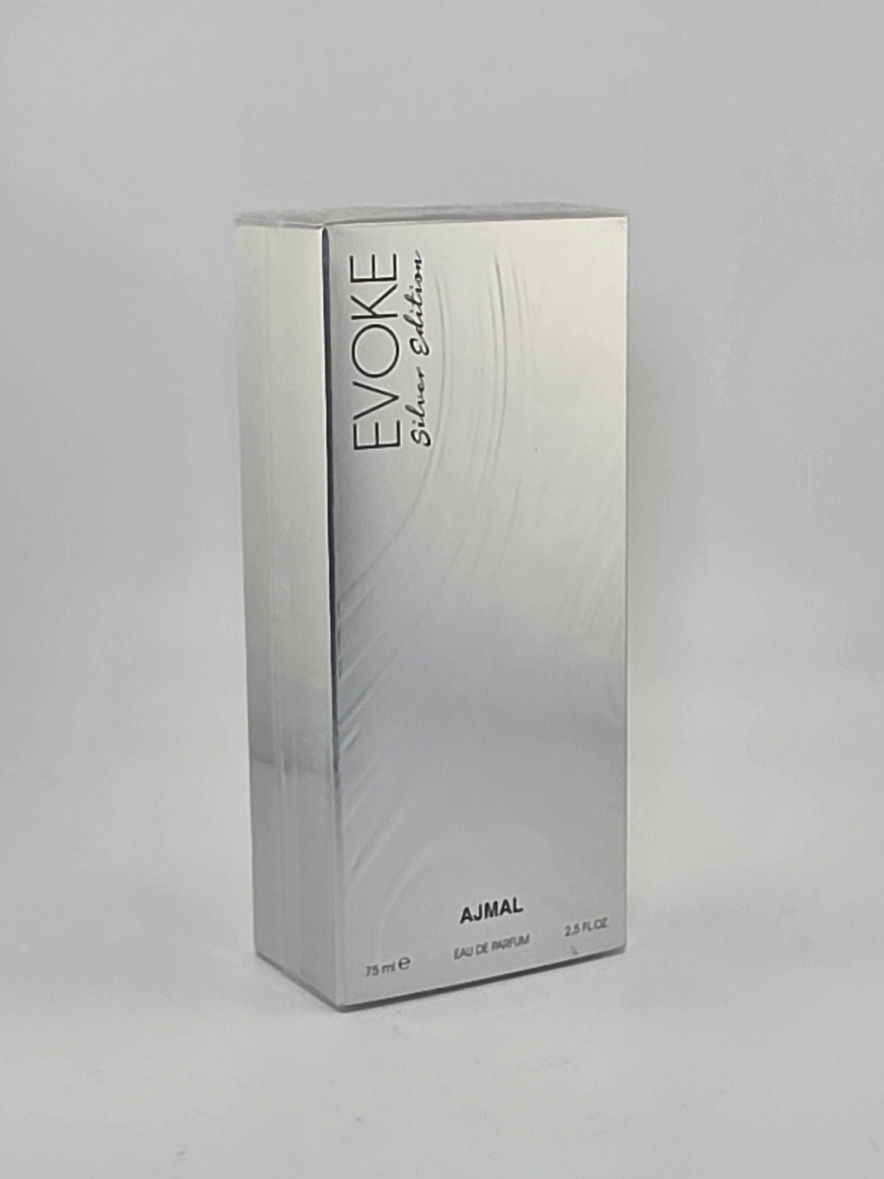 Ajmal Evoke Silver Edition Eau de Parfum 75ml, limitiert, Collector's Edition, Parfum-Rarität