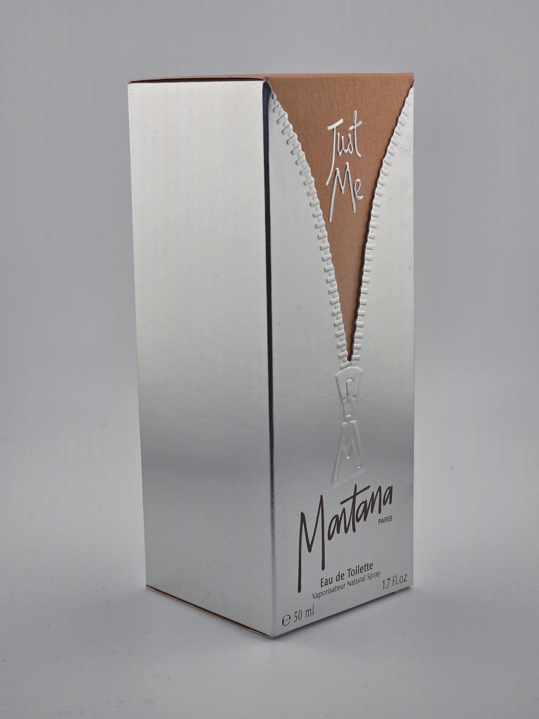 Montana Just Me Eau de Toilette 50ml, silberne Verpackung, Rarität, Vintage-Duft