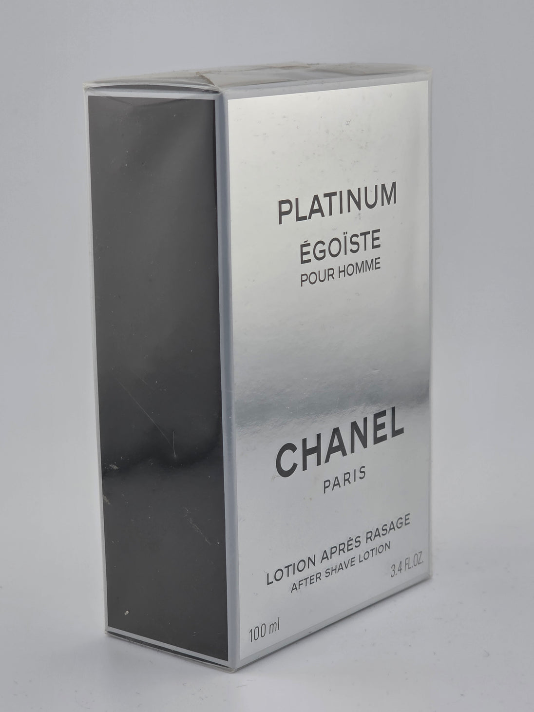 Chanel Platinum Égoïste Pour Homme After Shave Lotion 100ml, Rarität, Vintage Collector's Edition