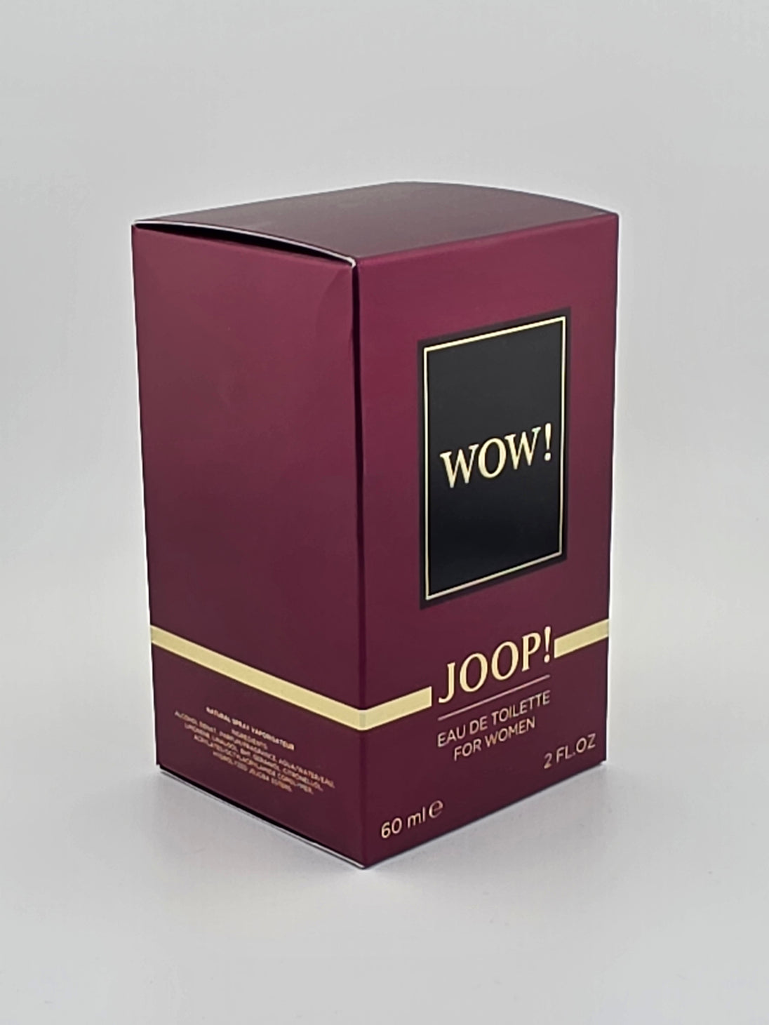 JOOP! WOW! Eau de Toilette für Damen, 60ml, Rarität, Vintage, Parfum-Box lila-gold.