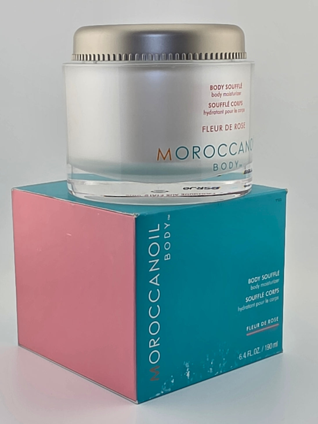 Moroccanoil Body Soufflé Fleur de Rose 190ml, luxuriöse Körpercreme, Beauty-Rarität