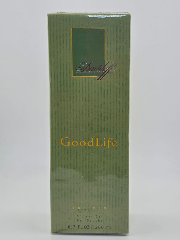 Davidoff GoodLife Shower Gel 200ml, vintage Rarität für Herren, grüne Verpackung