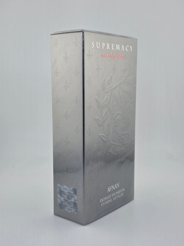 Afnan Supremacy Not Only Intense Extrait de Parfum 150ml, Rarität, silberne Verpackung