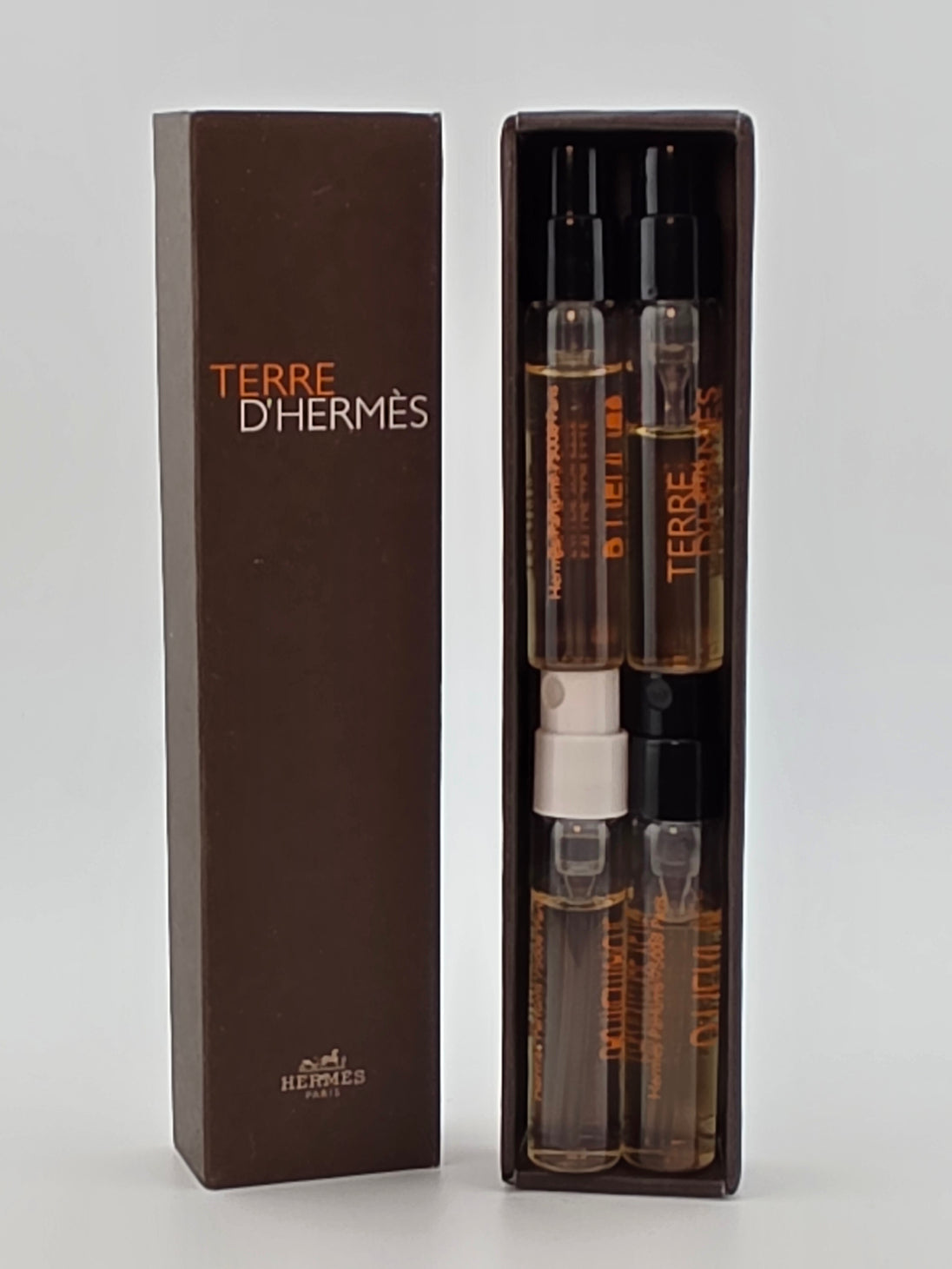 Terre d'Hermès Eau de Toilette Miniatur Set, 4x2ml, Rarität, Herrenduft, Vintage