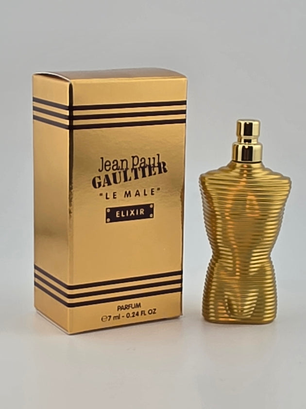 Jean Paul Gaultier Le Male Elixir Parfum Miniatur 7ml, goldene Rarität, limitiert, Collector's Edition