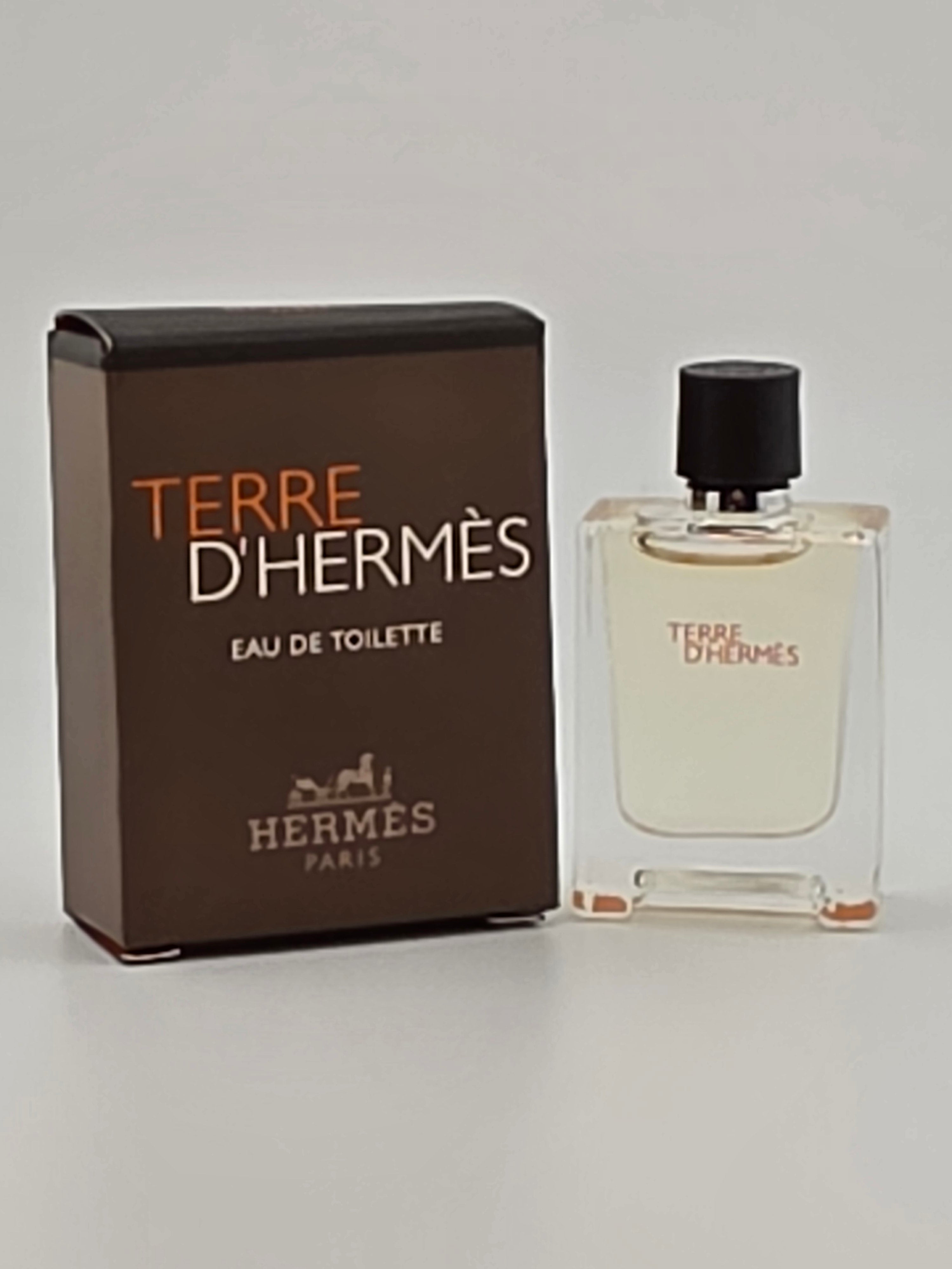 Terre d'Hermès Eau de Toilette Miniatur 12,5ml Rarität mit Box, Vintage Parfum