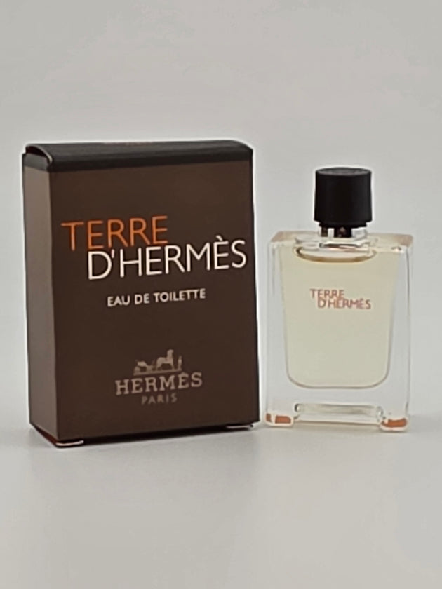 Terre d'Hermès Eau de Toilette Miniatur 12,5ml Rarität mit Box, Vintage Parfum