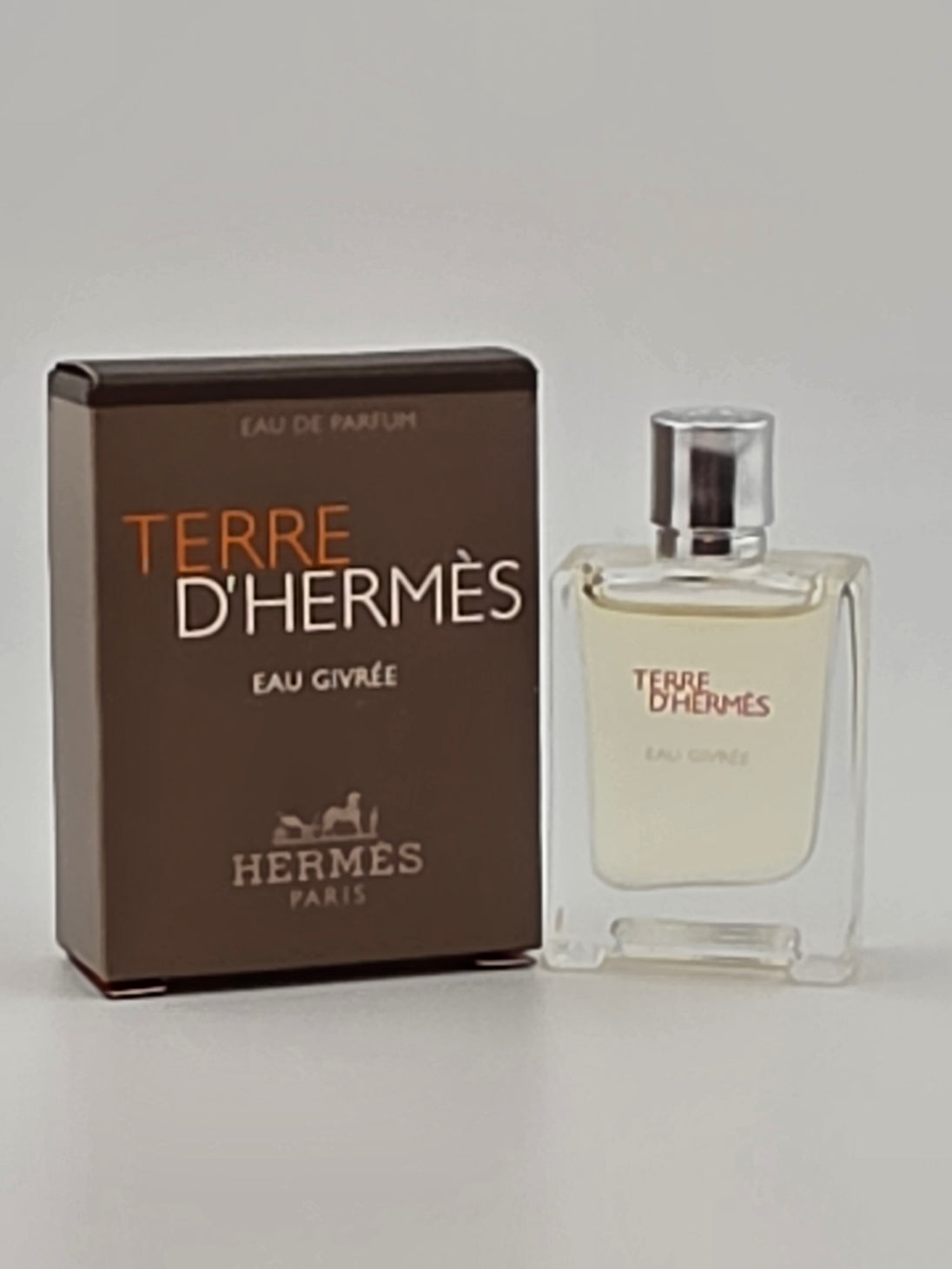 Hermès Terre d'Hermès Eau Givrée Eau de Parfum Miniatur, Rarität, 12,5ml, Vintage Duft