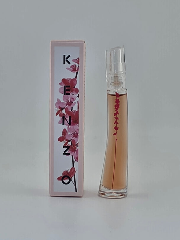 Kenzo Eau de Parfum Miniatur 4ml, Rarität, floraler Flakon und Box mit Blumenmotiv