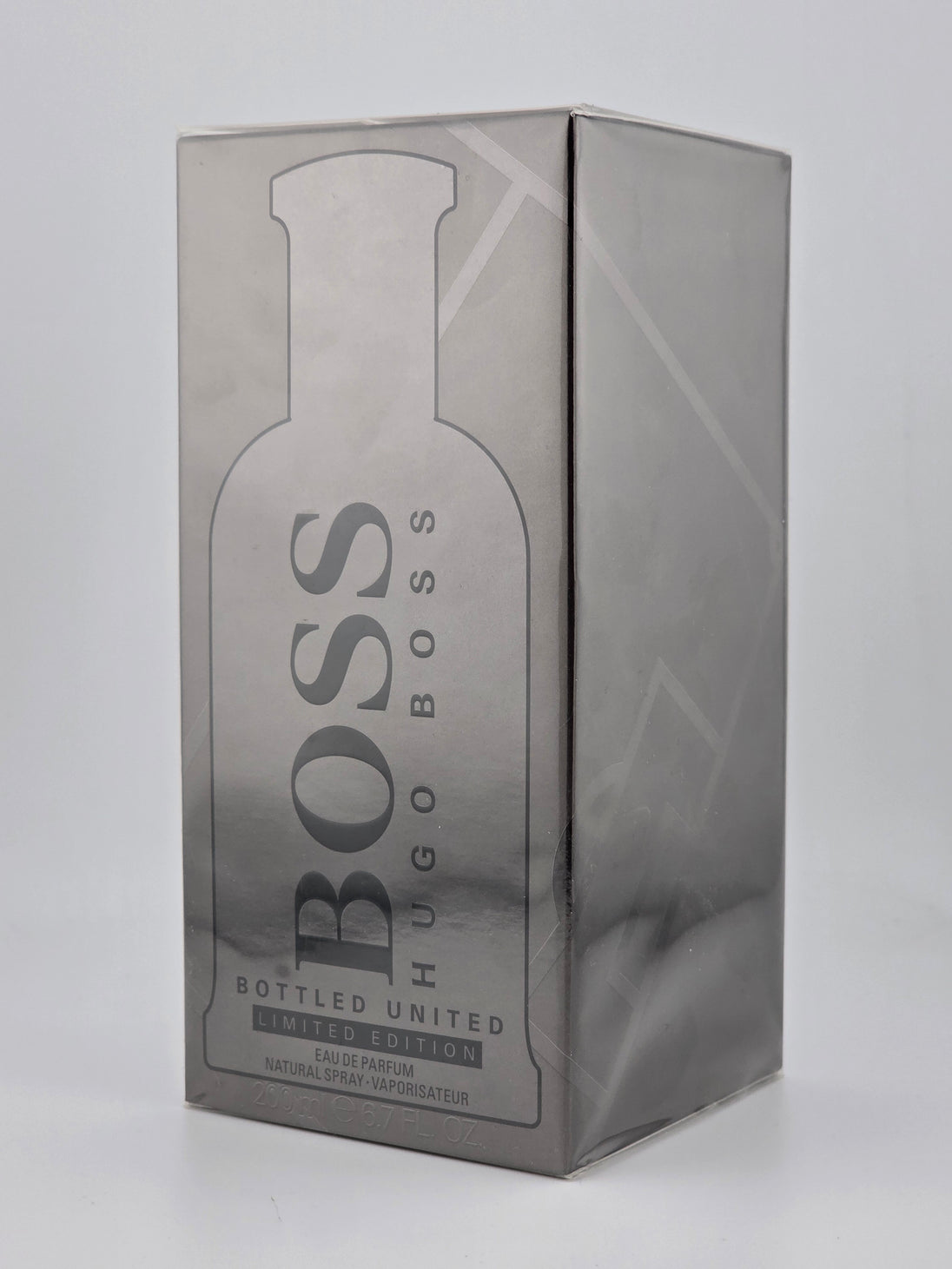 Hugo Boss Bottled United Eau de Parfum 200ml Limited Edition, Rarität, silberne Box