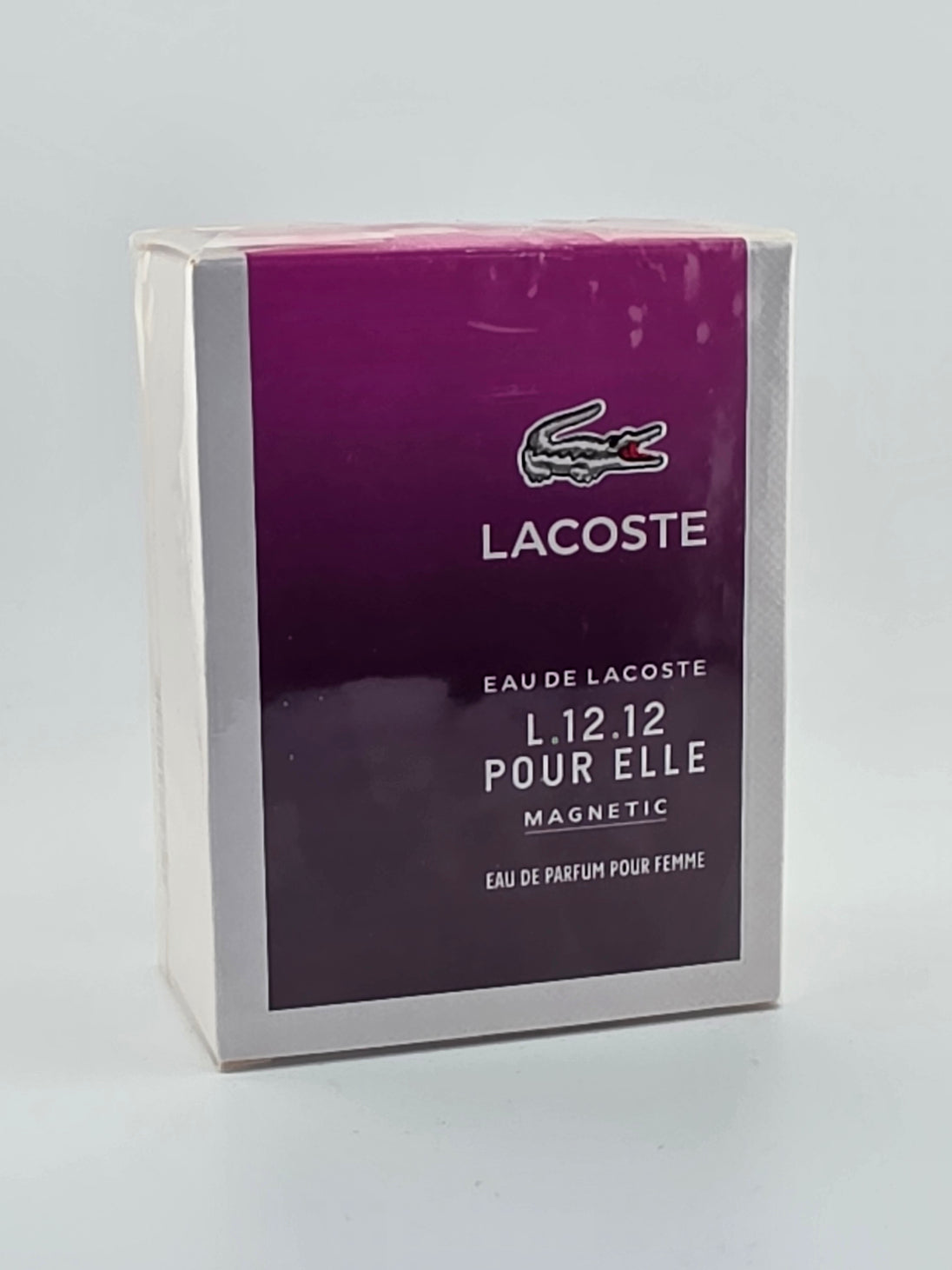 Lacoste L.12.12 Pour Elle Magnetic Eau de Parfum für Damen, lila Verpackung, Duft
