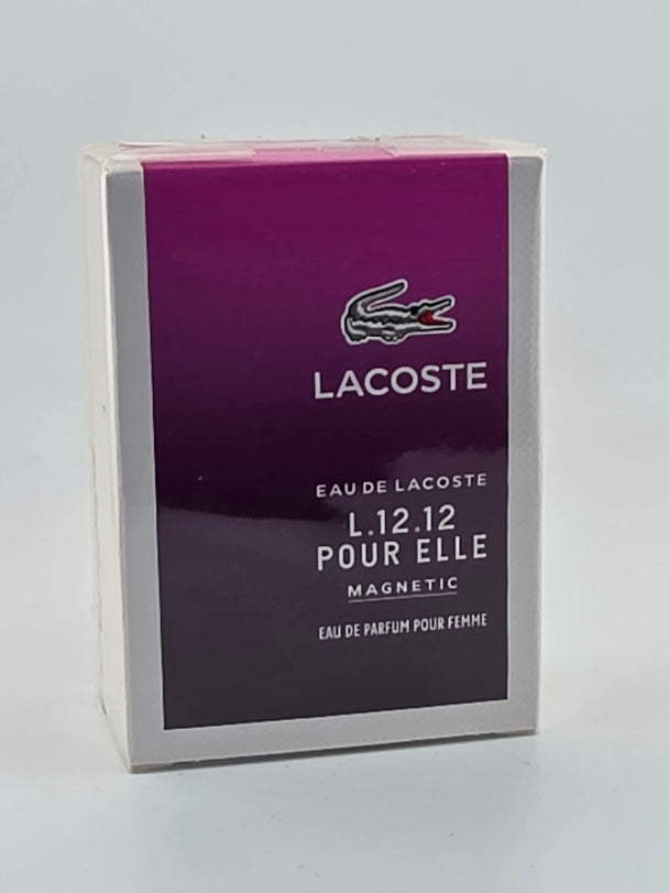 Lacoste L.12.12 Pour Elle Magnetic Eau de Parfum für Damen, 50ml, Rarität, lila Verpackung