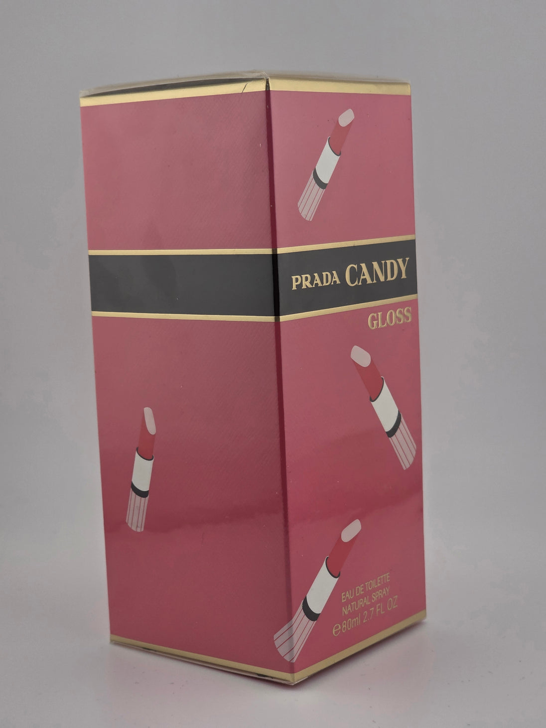 Prada Candy Gloss Eau de Toilette 80ml, Parfum, Rarität, rosafarbene Verpackung