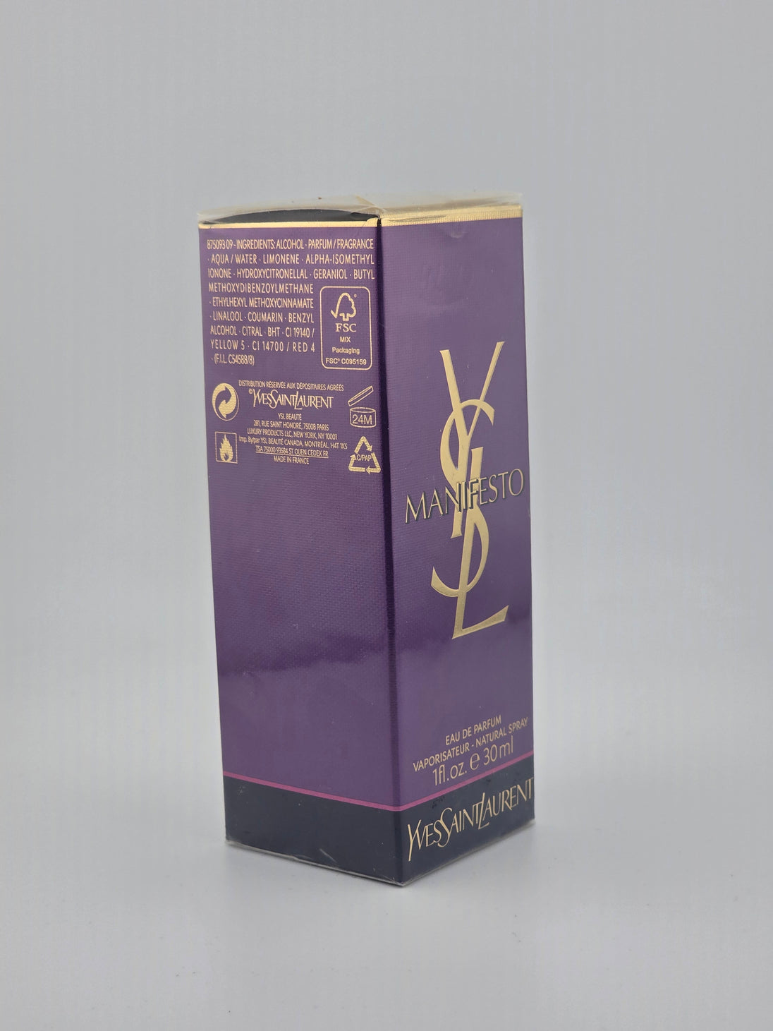 Yves Saint Laurent Manifesto Eau de Parfum 30ml, Rarität, Vintage, originalverpackt