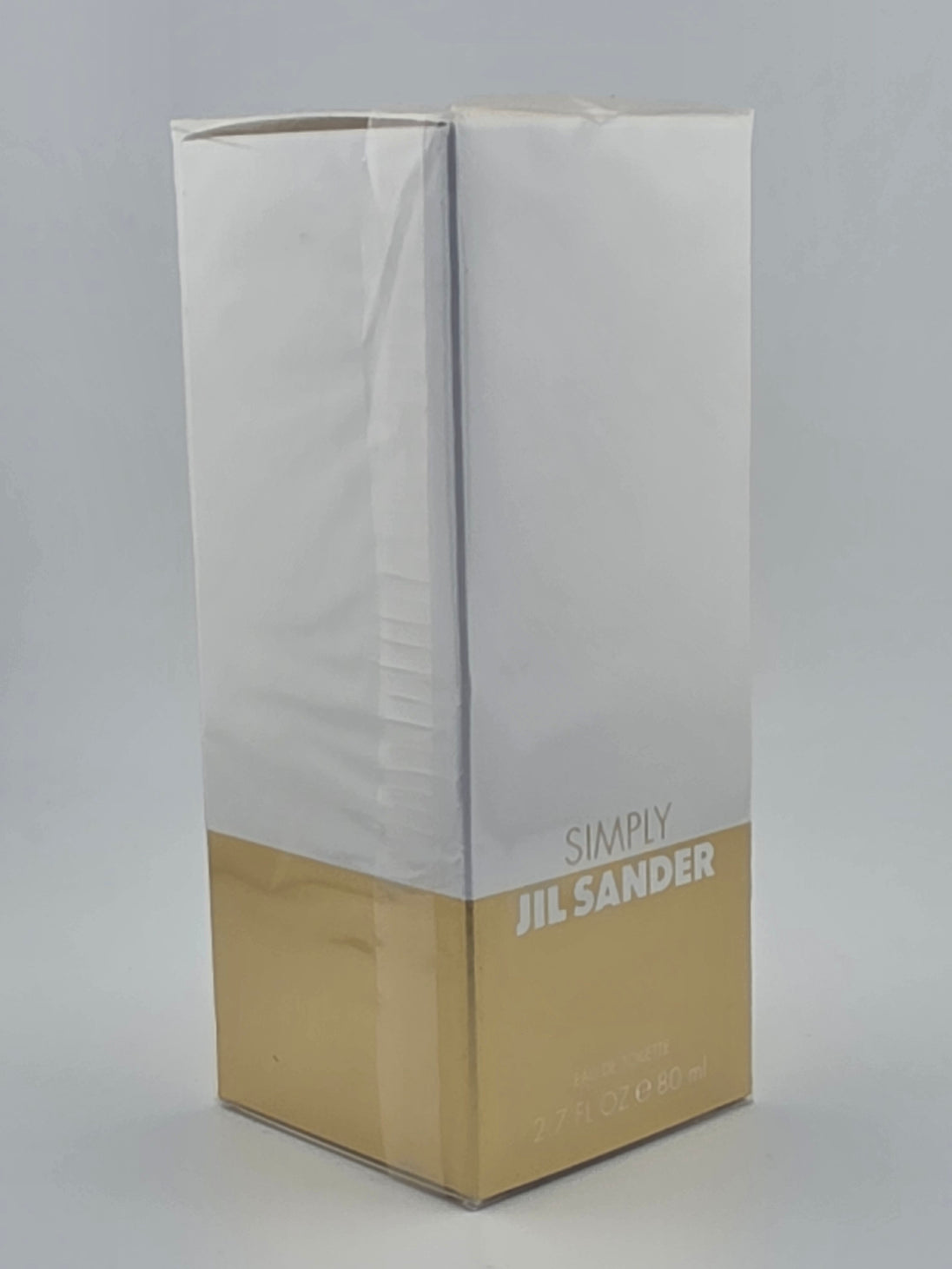 Jil Sander Simply Eau de Toilette 80ml, gold-weiße Verpackung, Rarität, Vintage