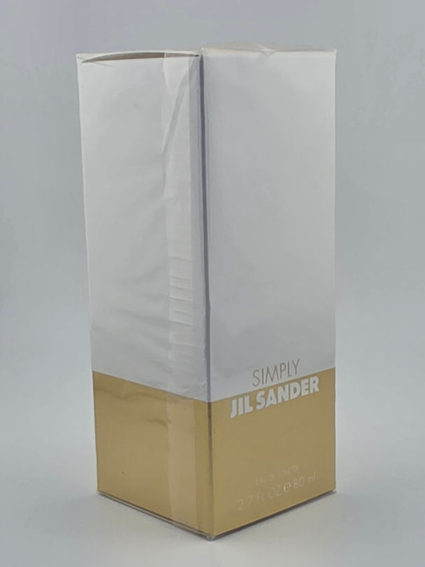 Jil Sander Simply Eau de Toilette 80ml, gold-weiße Verpackung, Rarität, Vintage