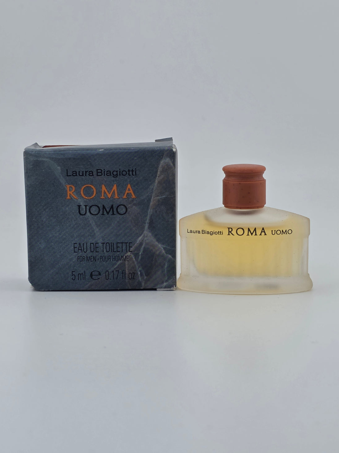 Laura Biagiotti Roma Uomo Eau de Toilette Miniatur 5ml, Rarität, Vintage Herrenduft