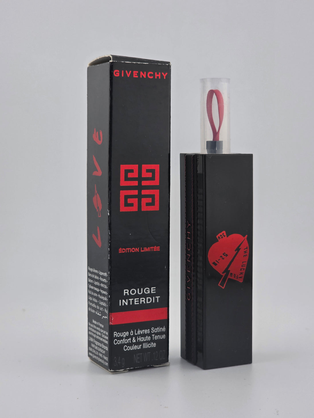Givenchy Rouge Interdit Lippenstift limitiert, 3,4g, Rarität, Collector's Edition, Vintage