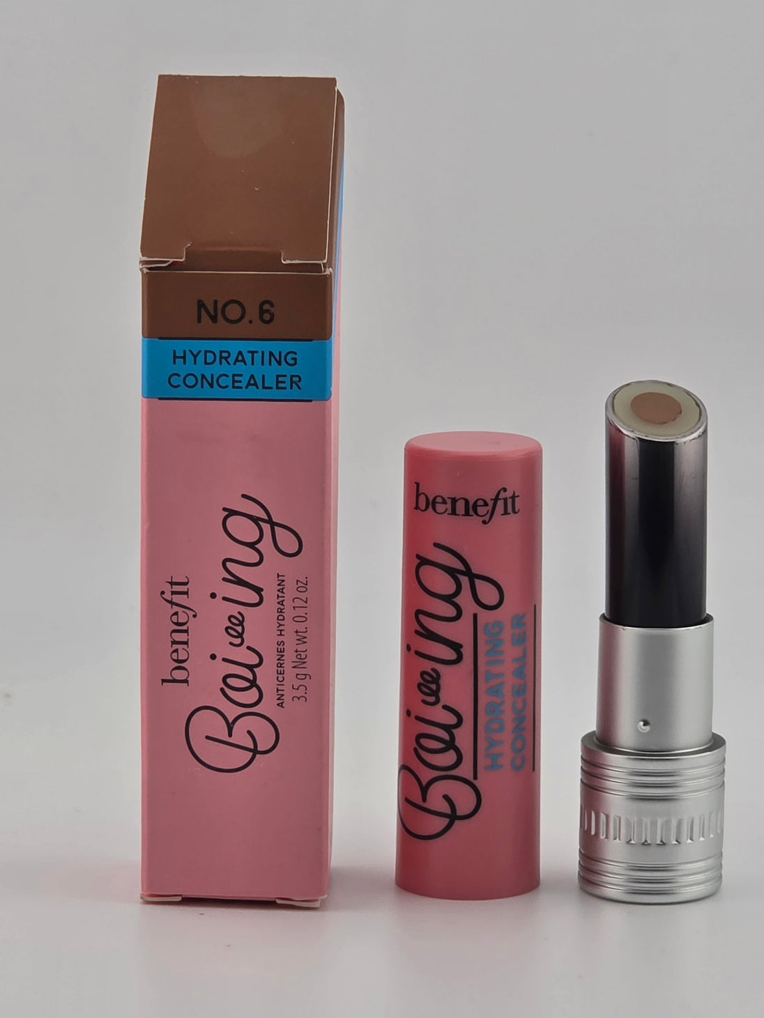 Benefit Boi-ing Hydrating Concealer No. 6, 3,5g, Creme, seltene Beauty-Rarität