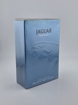 Jaguar Eau de Toilette 100ml, Vintage Herrenparfum in blauer Verpackung mit Jaguar-Logo, Rarität