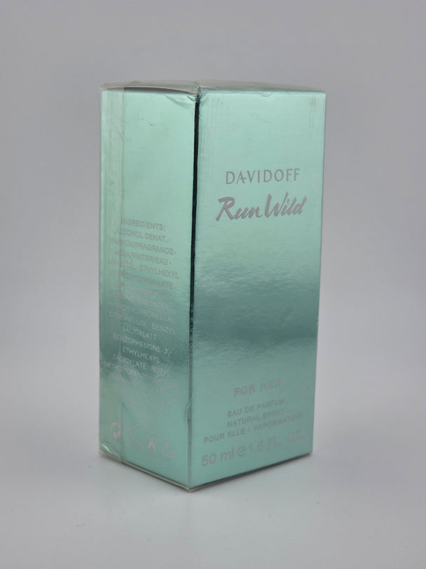 Davidoff Run Wild for Her Eau de Parfum 50ml, Vintage Rarität in Mint-Box