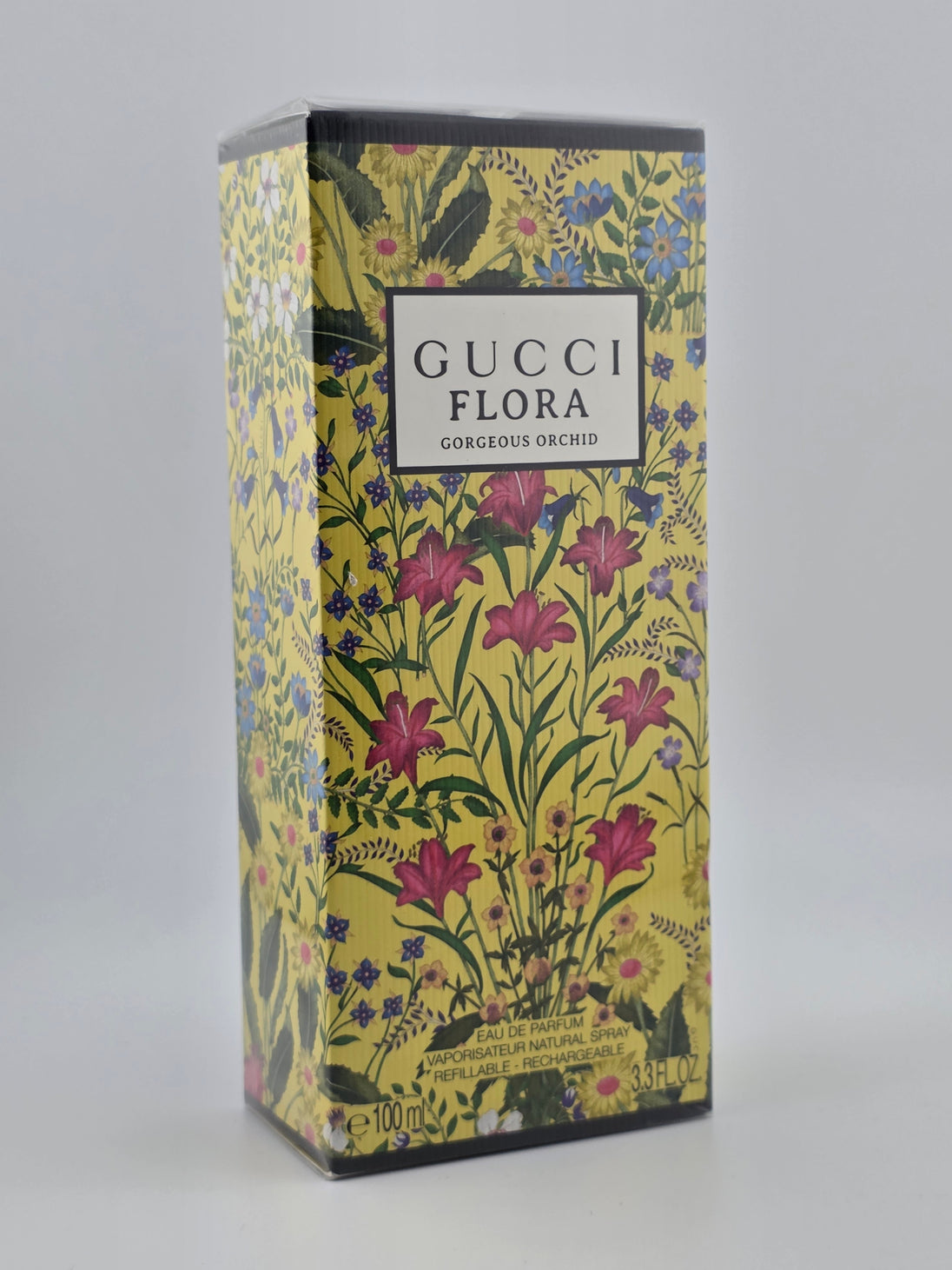 Gucci Flora Gorgeous Orchid Eau de Parfum 100ml, limitierte Edition mit floraler Verpackung, Rarität