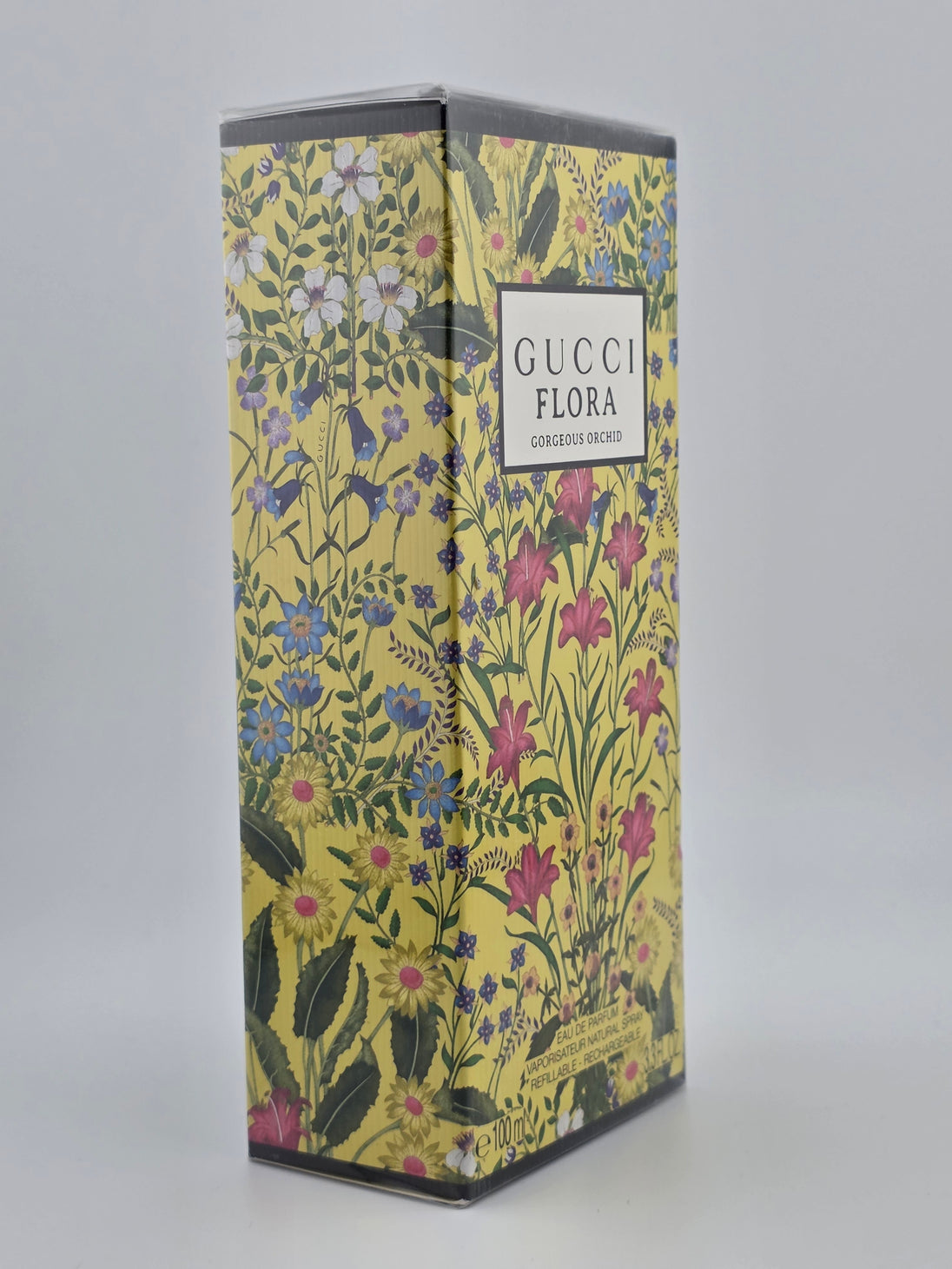Gucci Flora Gorgeous Orchid Eau de Parfum 100ml, Vintage-Verpackung mit floralen Motiven, Rarität