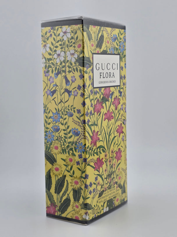 Gucci Flora Gorgeous Orchid Eau de Parfum 100ml, Vintage-Verpackung mit floralen Motiven, Rarität
