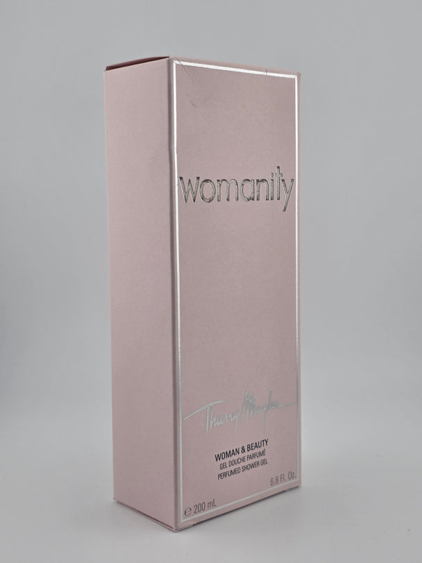 Thierry Mugler Womanity 200ml Duschgel, Vintage Rarität, limitierte Edition, Parfum-Dusche, Collector's Edition