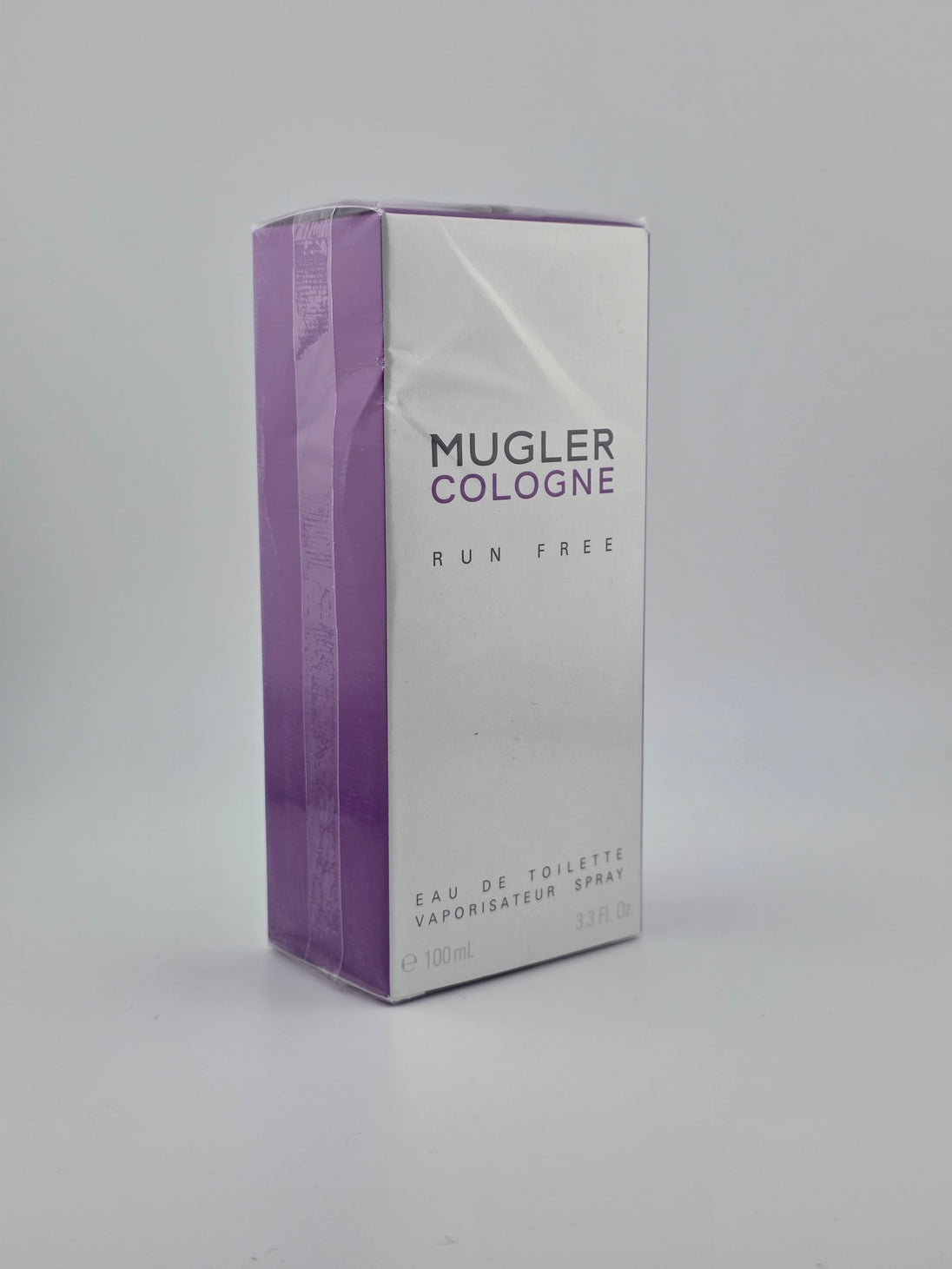 Mugler Cologne Run Free Eau de Toilette 100ml, Vintage Rarität in weiß-lila Verpackung