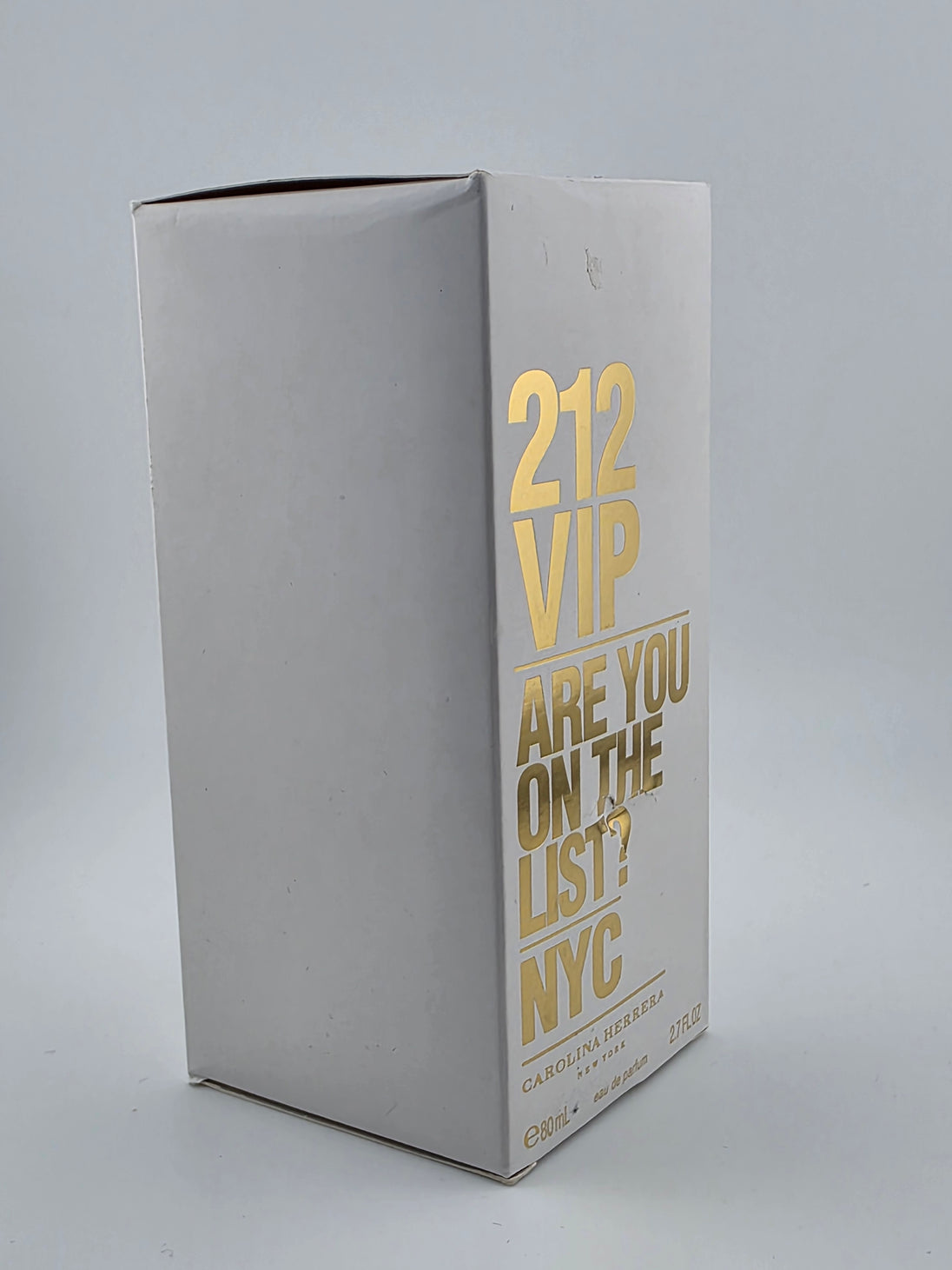 Carolina Herrera 212 VIP Eau de Parfum 80ml, Vintage Rarität in weißer Box mit Goldschrift
