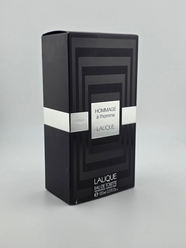 Lalique Hommage à l'homme Eau de Toilette 100ml, Vintage Herrenduft, Rarität, Collector's Edition