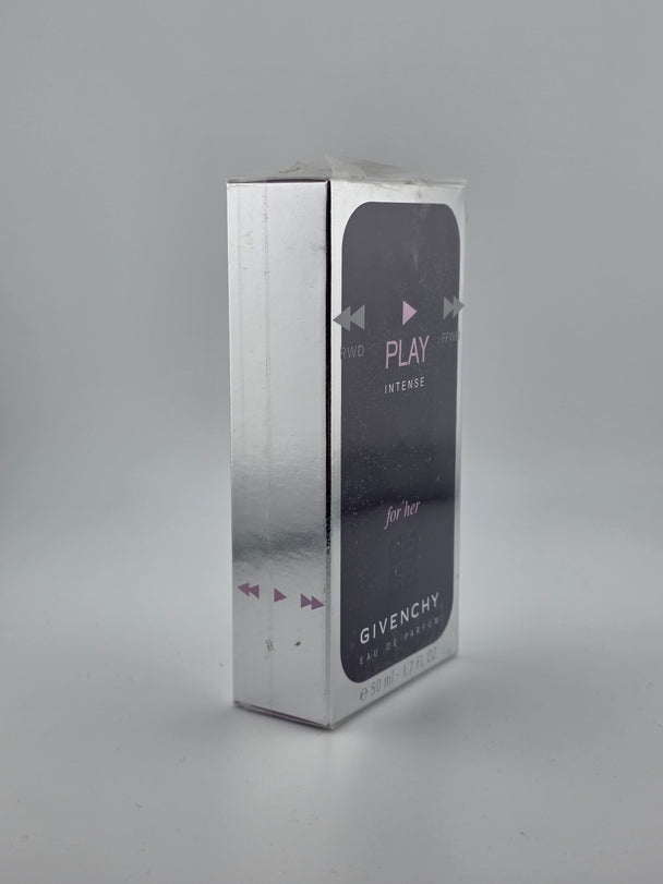 Givenchy Play Intense for Her Eau de Parfum 50ml, Vintage Rarität in silberner Verpackung