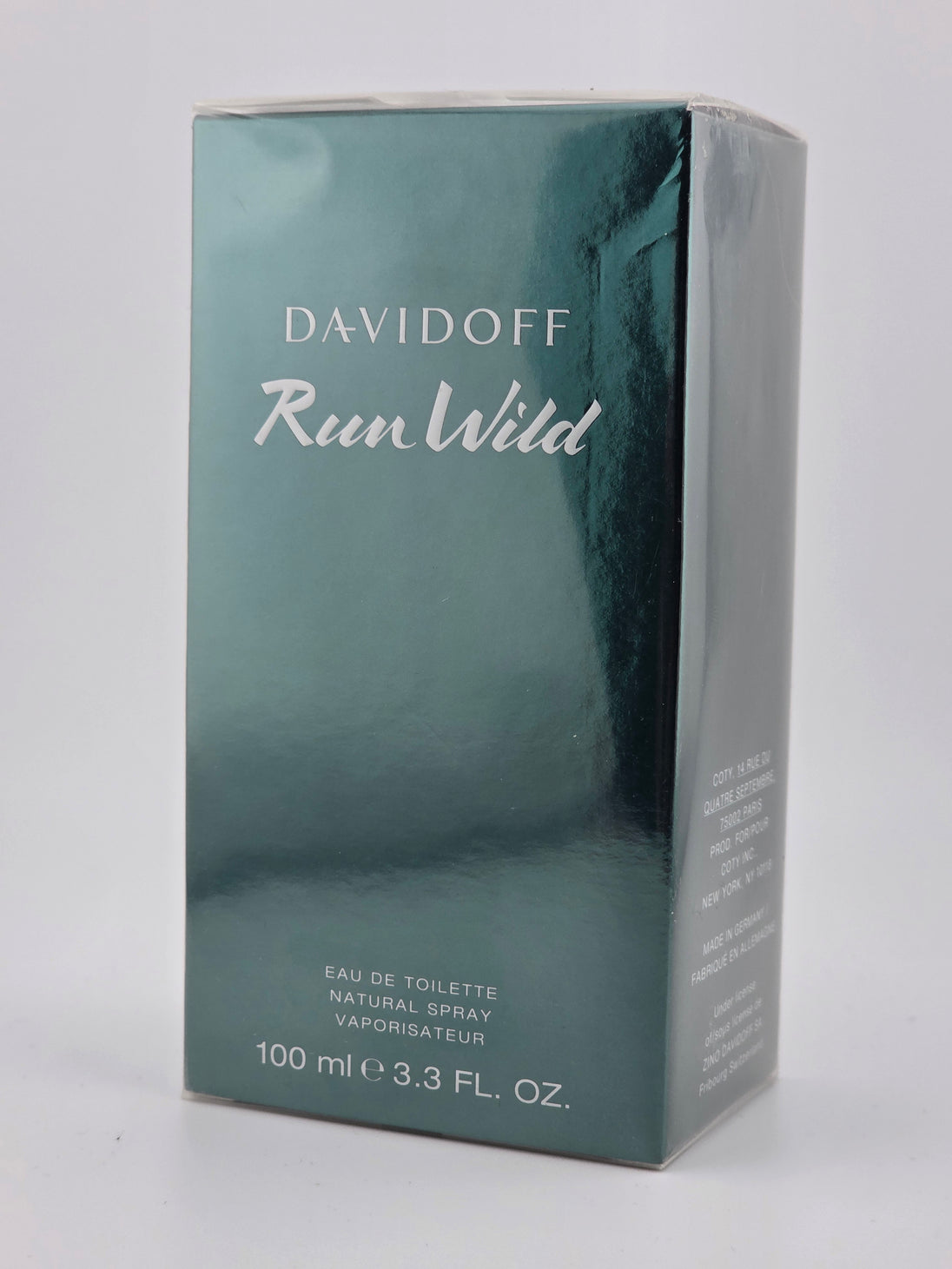 Davidoff Run Wild Eau de Toilette 100ml, Vintage Rarität in grüner Verpackung, Collector's Edition