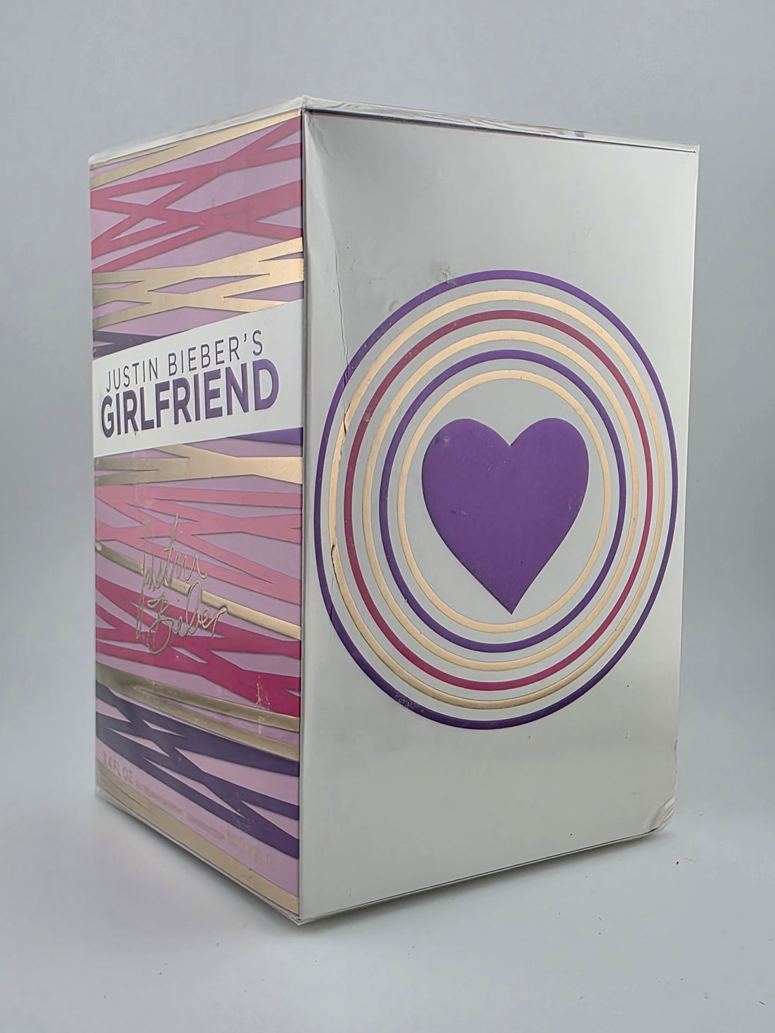 Justin Bieber's Girlfriend Eau de Parfum 100ml, Vintage Rarität mit Herz-Design, limitierte Edition