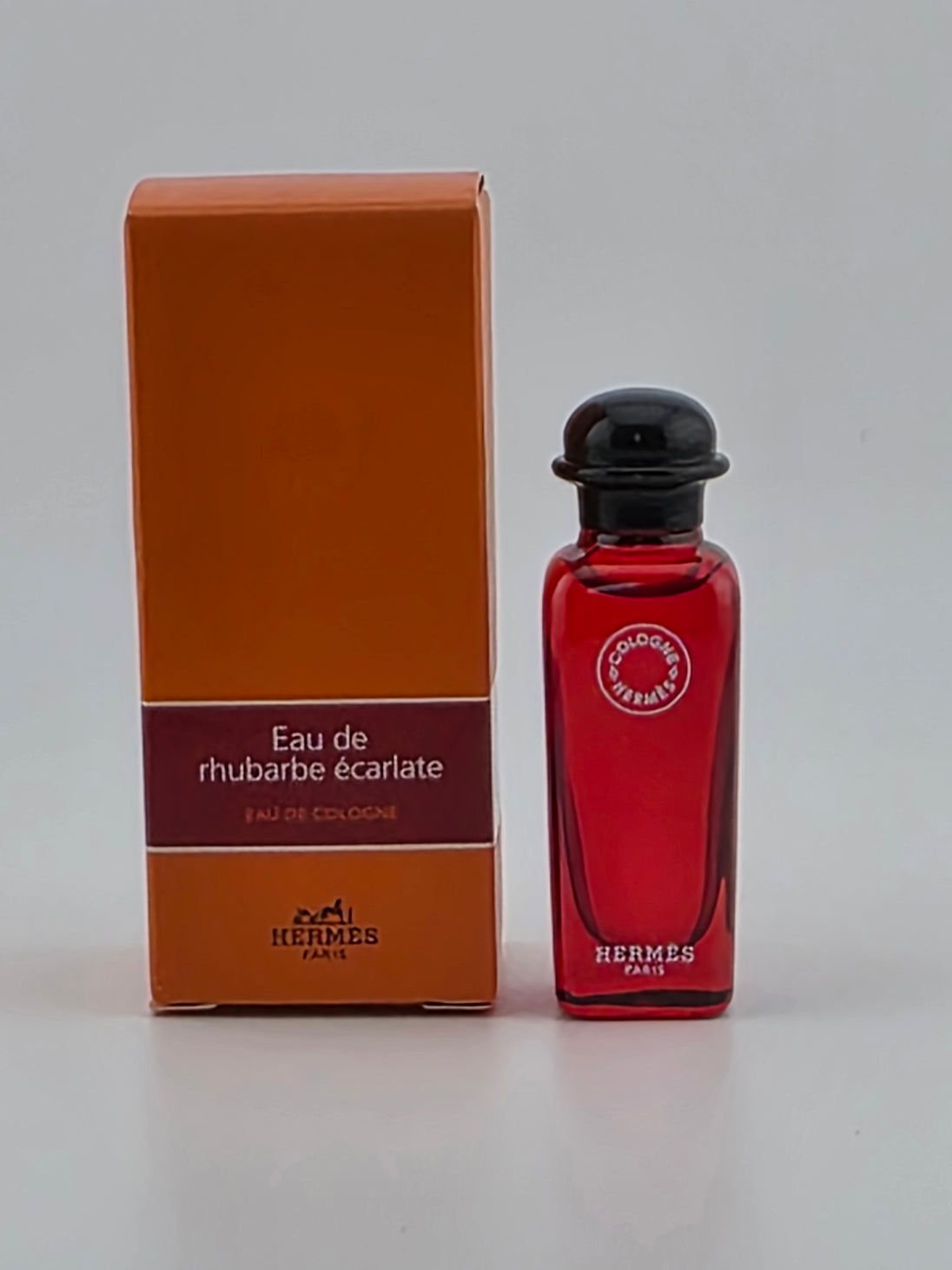 Hermès Eau de Rhubarbe Écarlate Miniatur, 15ml Eau de Cologne, Rarität, Vintage