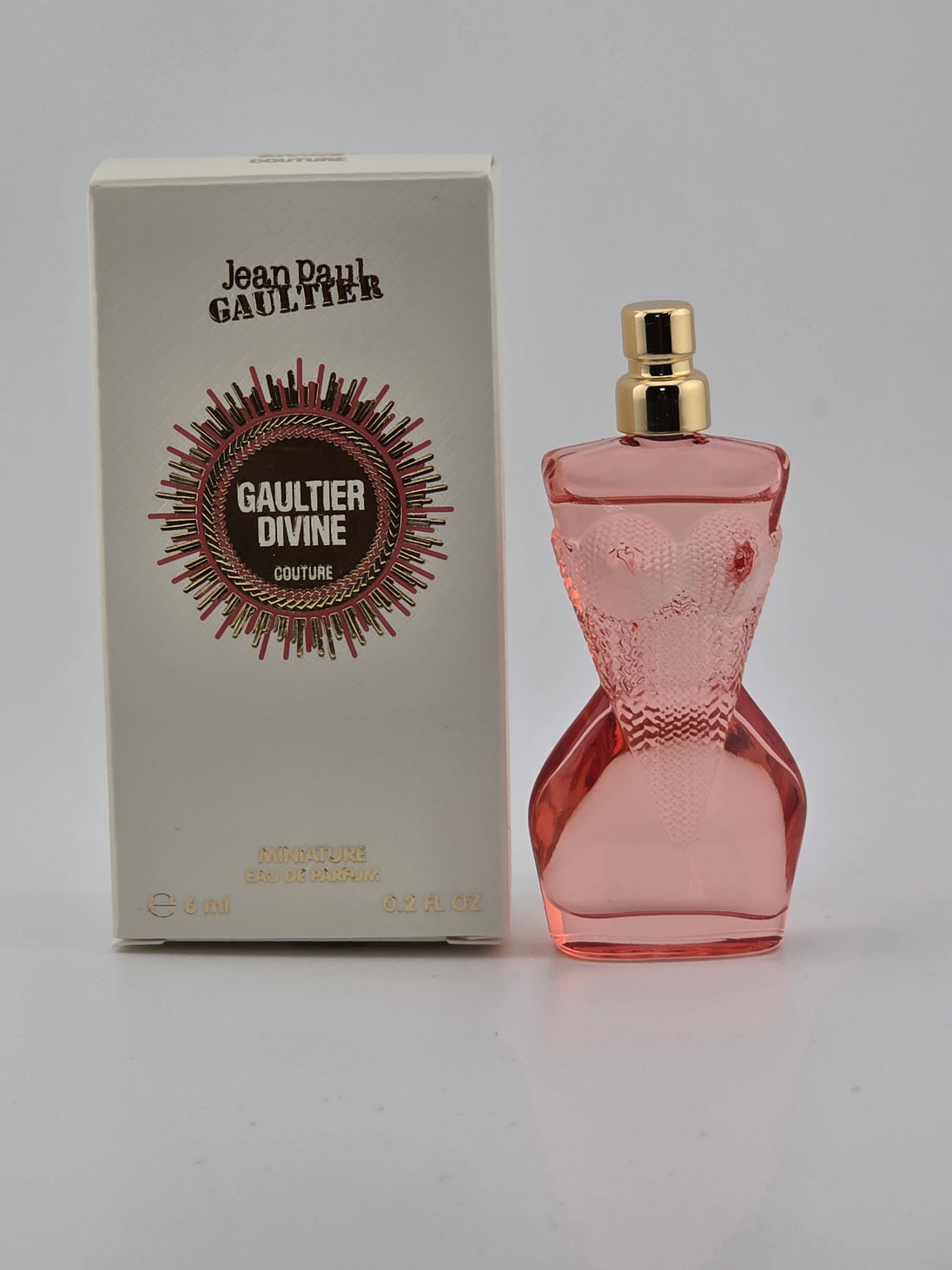 Jean Paul Gaultier Divine Couture Miniatur 6ml Eau de Parfum, Rarität, Vintage Flakon mit Korsett-Design