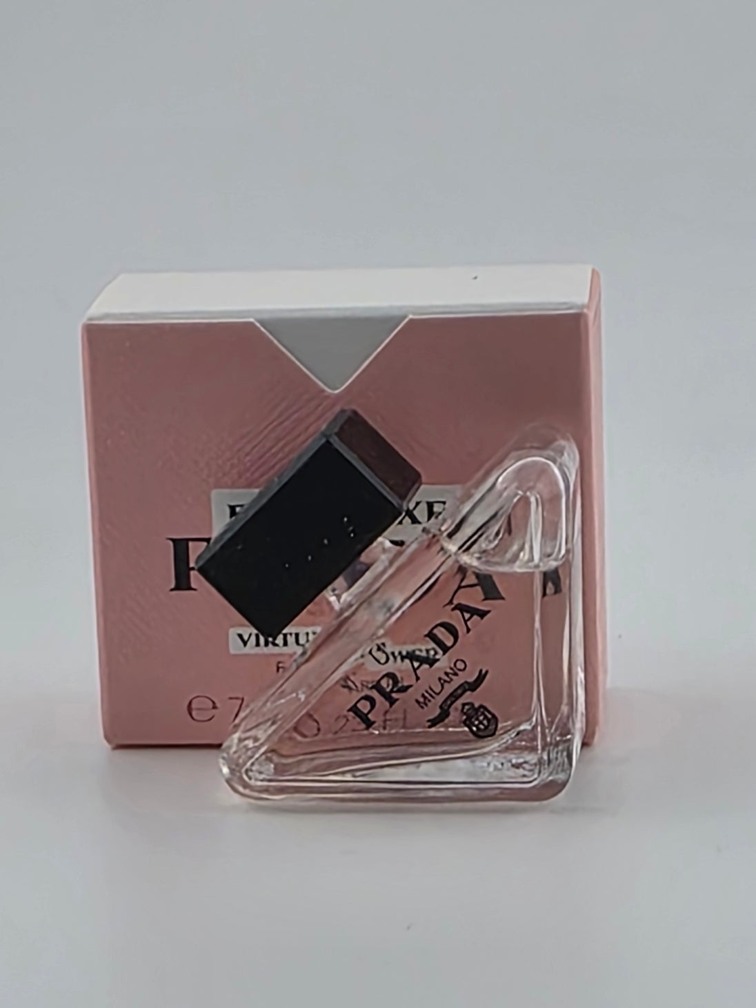 Prada Infusion d'Iris Eau de Parfum 7ml Miniatur, Rarität in rosafarbener Verpackung, Vintage Collector's Edition