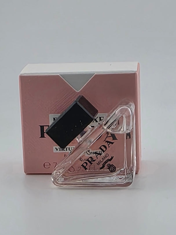 Prada Infusion d'Iris Eau de Parfum 7ml Miniatur, Rarität in rosafarbener Verpackung, Vintage Collector's Edition