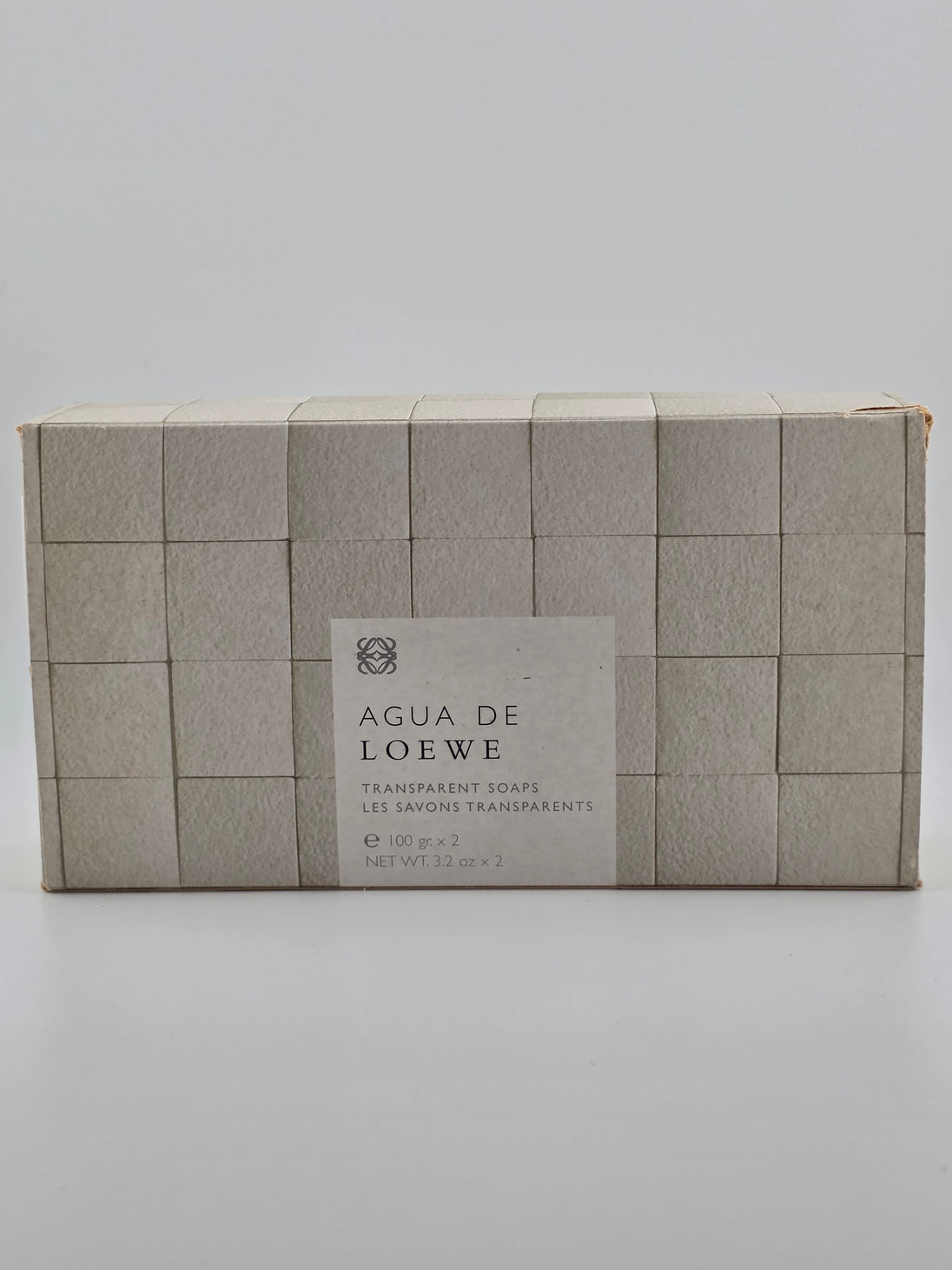 Agua de Loewe Transparent Soaps, 2 x 100g, Vintage Rarität, Collector's Edition