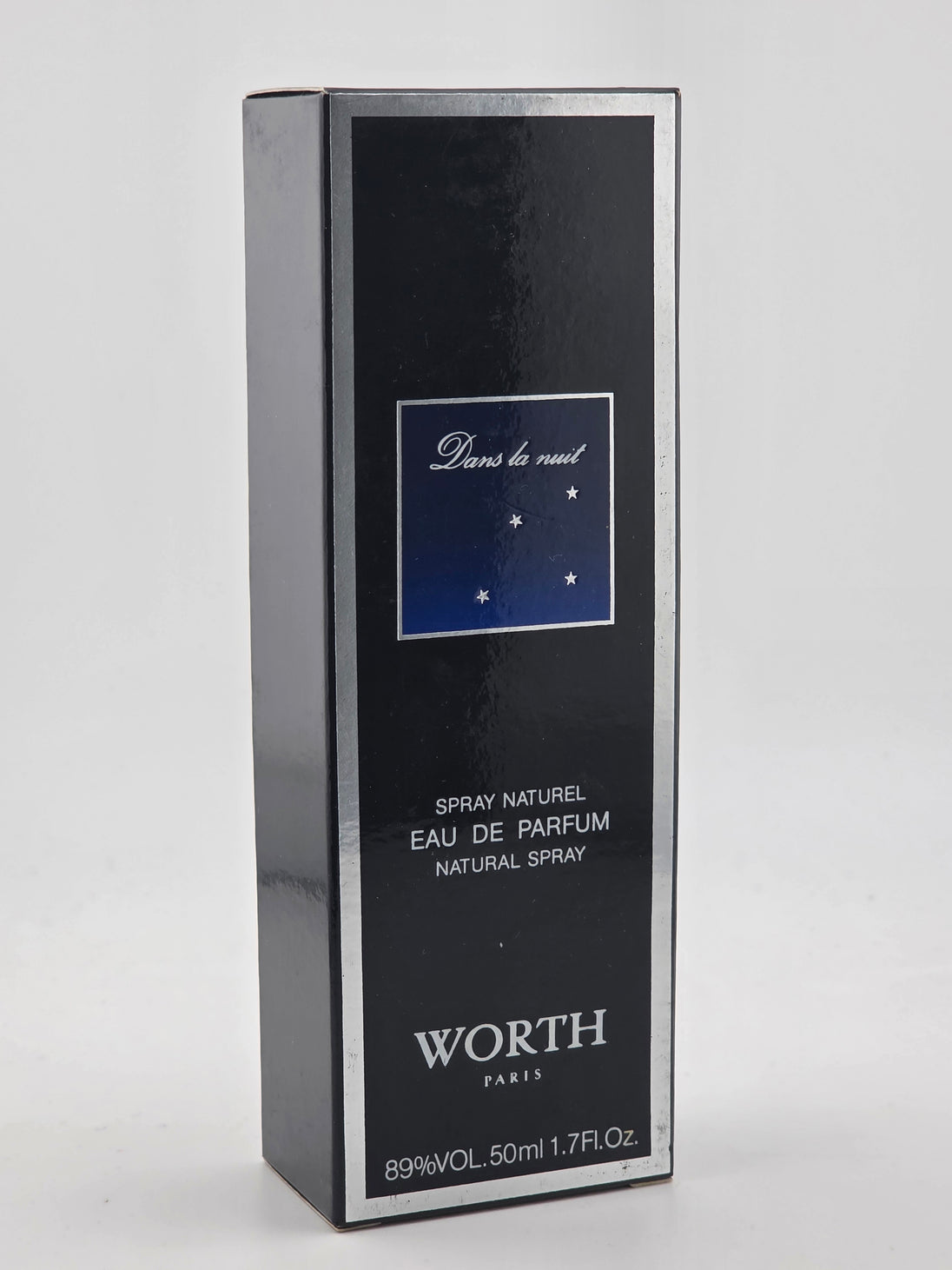 Worth Paris Dans la nuit Eau de Parfum, 50ml Natural Spray, Vintage-Verpackung