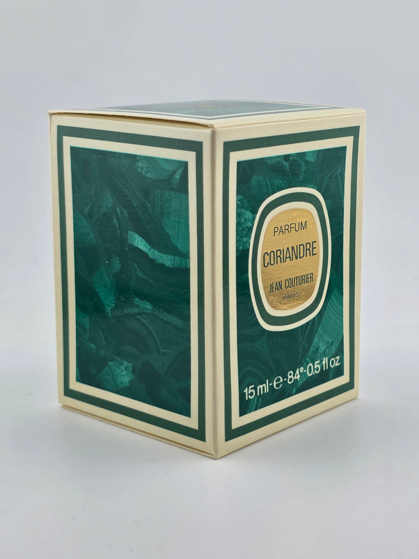 Vintage Jean Couturier Coriandre Parfum Miniatur, 15ml, seltene Collector's Edition