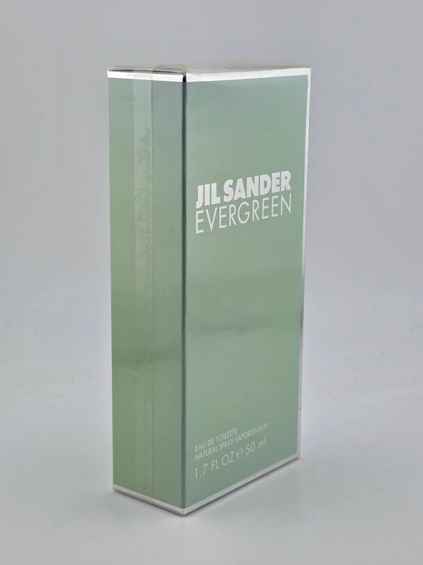 Jil Sander Evergreen Eau de Toilette, 50ml, Vintage Parfum-Verpackung
