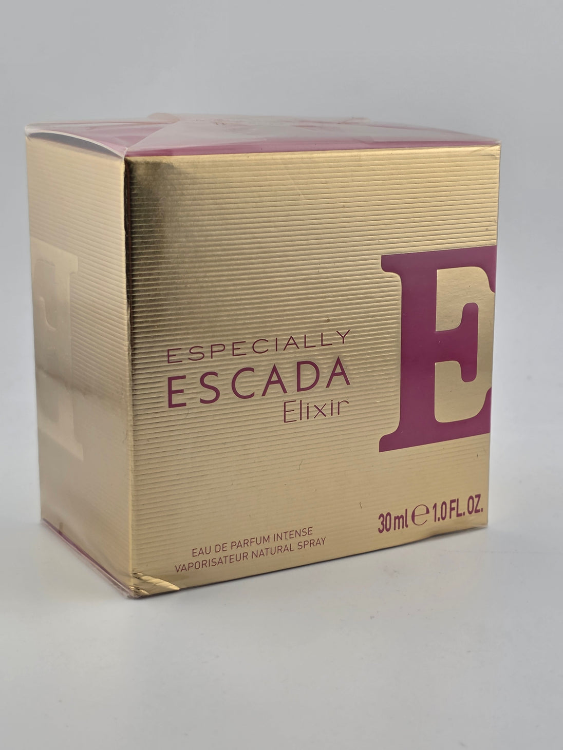 Escada Especially Elixir Eau de Parfum Intense, 30ml, Vintage-Rarität im goldenen Karton