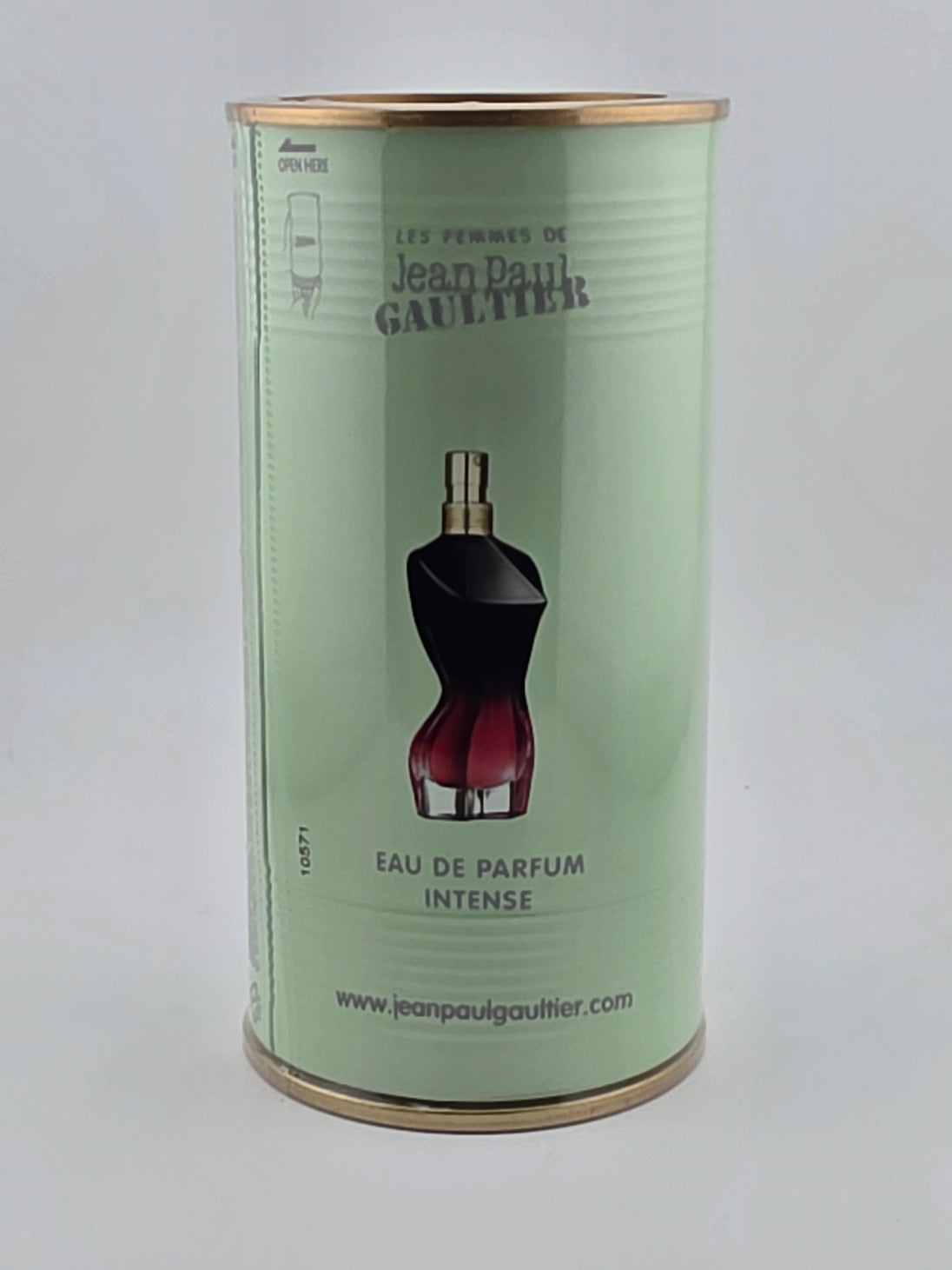 Jean Paul Gaultier Les Femmes de Eau de Parfum Intense in einer mintgrünen Metalldose